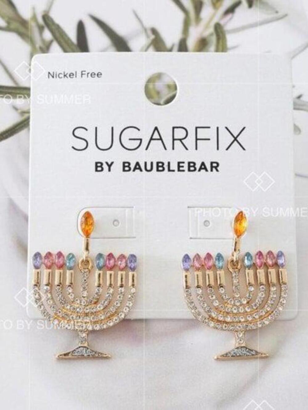 Sugarfix by BaubleBar Menorah Drop Earrings